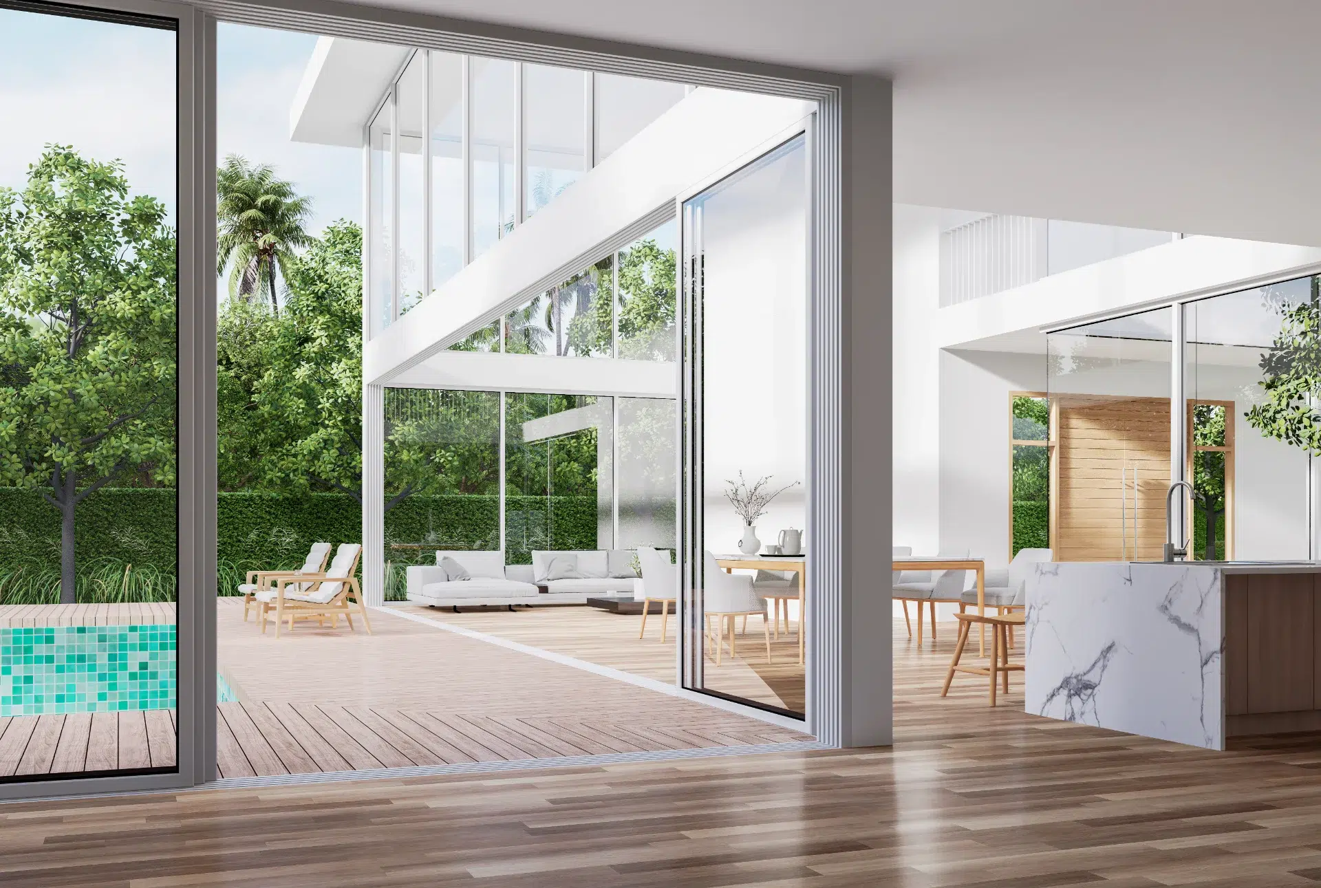 VLX 138 Panoramic Sliding Door in San Jose, CA | Westlight Windows San Jose - detail 1